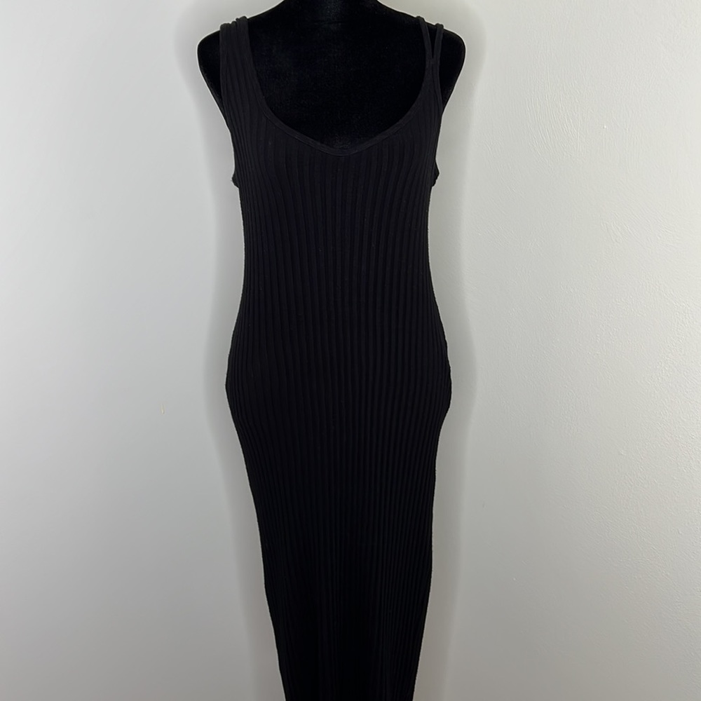 THE RANGE Ribbed Suspended Tank Midi Dress - Picture 2 of 15